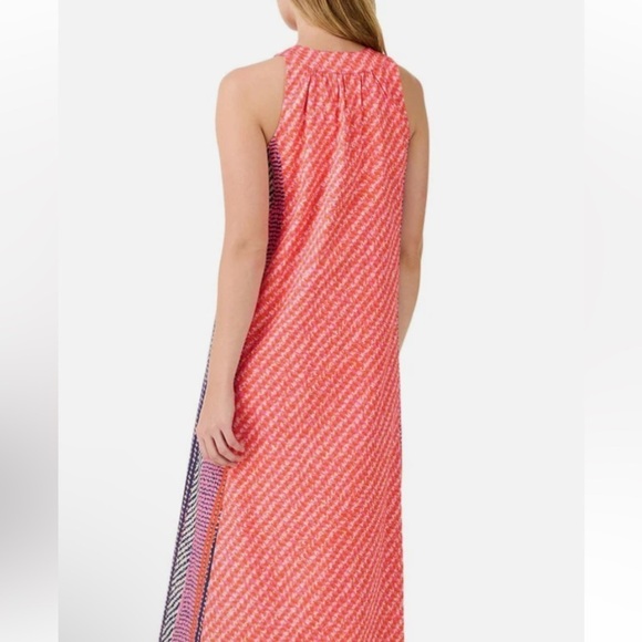 Nic & Zoe Spotty Stripes Maxi Sleeveless Cotton Print Dress New Large - Picture 2 of 14